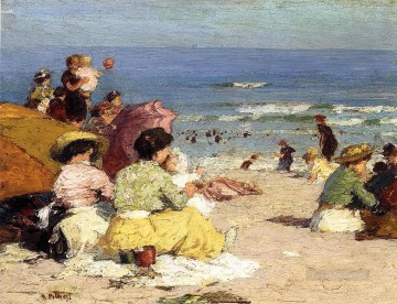 ビーチ Painting - 人々とのビーチシーン